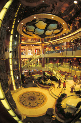 Cruise ship foyer